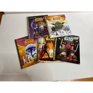 Star Wars Little Golden Books Set of 5 NEW Movie Storybooks Kids Reading